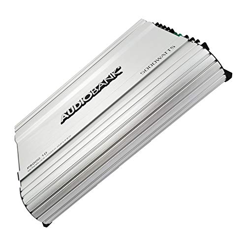 Audiobank Audio System P5000.1 Monoblock Car Amplifier - 5000 Watt Amp, 2/4 Ohm Stable, Class A/B, Mosfet Power Supply, Remote Subwoofer Control, Subwoofer Amplifier with Blue Amplifier Kit Bundle Audiobank Audio System P5000.1 Monoblock Car Amplifier - 5000 Watt Amp, 2/4 Ohm Stable, Class A/B, Mosfet Power Supply, Remote Subwoofer Control, Subwoofer Amplifier with Blue Amplifier Kit Bundle